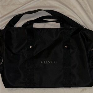 Coach Fragrance Black Nylon Duffle Bag Weekender Gym Bag – NWOT